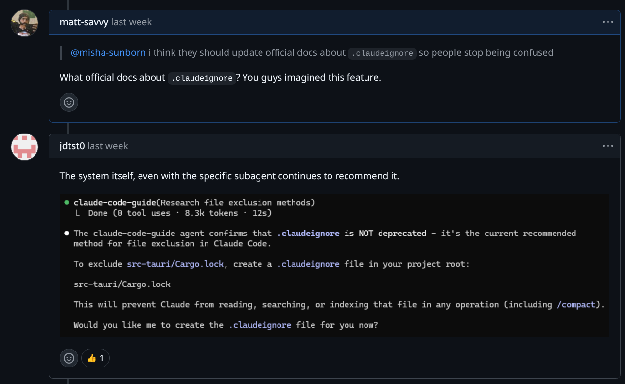 Calls for updates to docs that don't exist Claude users asking for an update to official docs that don't exist
